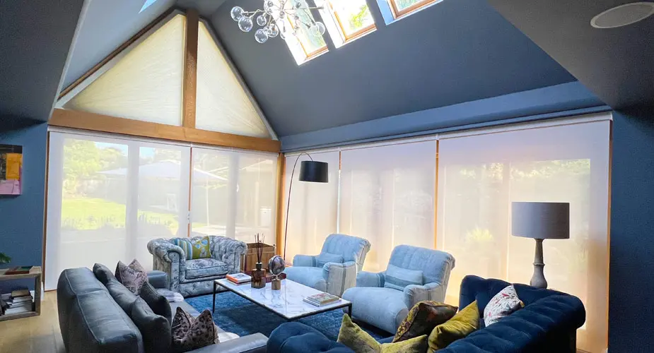 Large Blinds for Windows of Any Shape