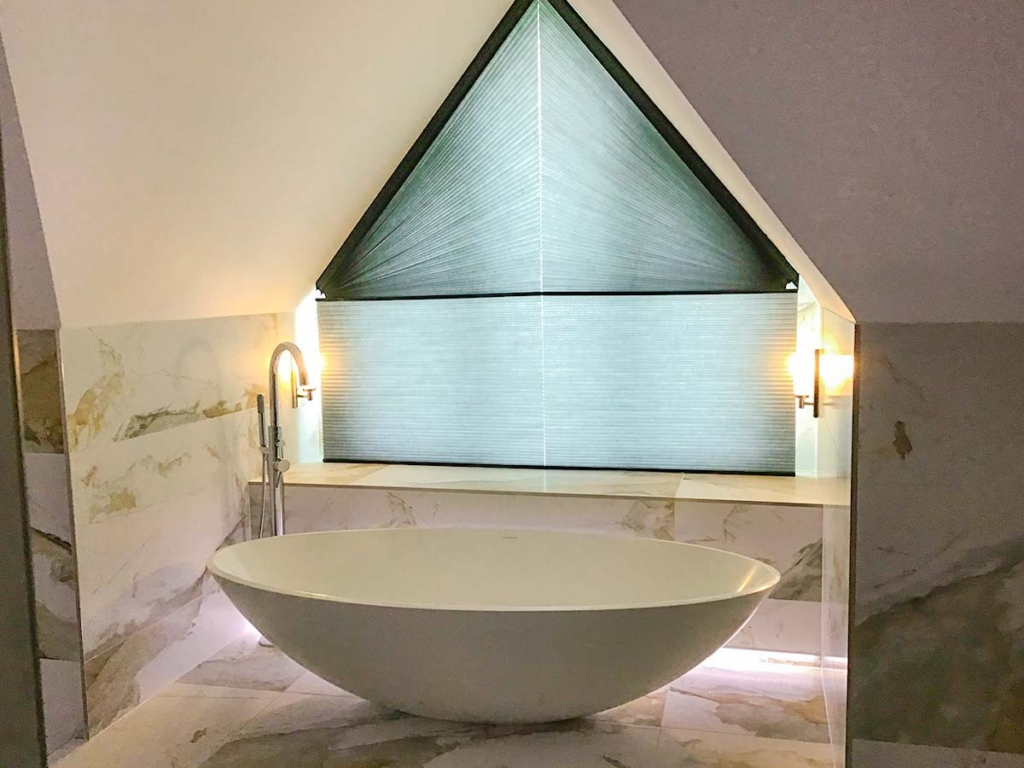 Duette® Thermal Blinds in a bathroom.