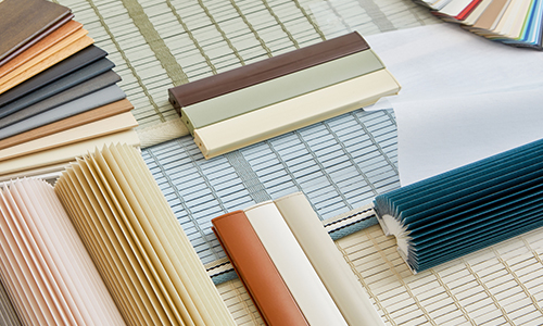 Blinds fabric samples